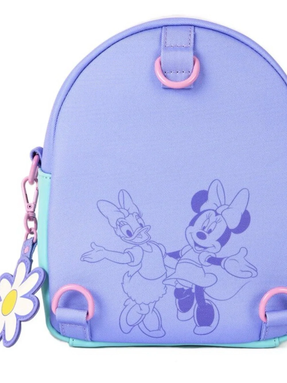 Loungefly Daisy Duck 85th Anniversary Minnie Mouse Convertible Mini Backpack